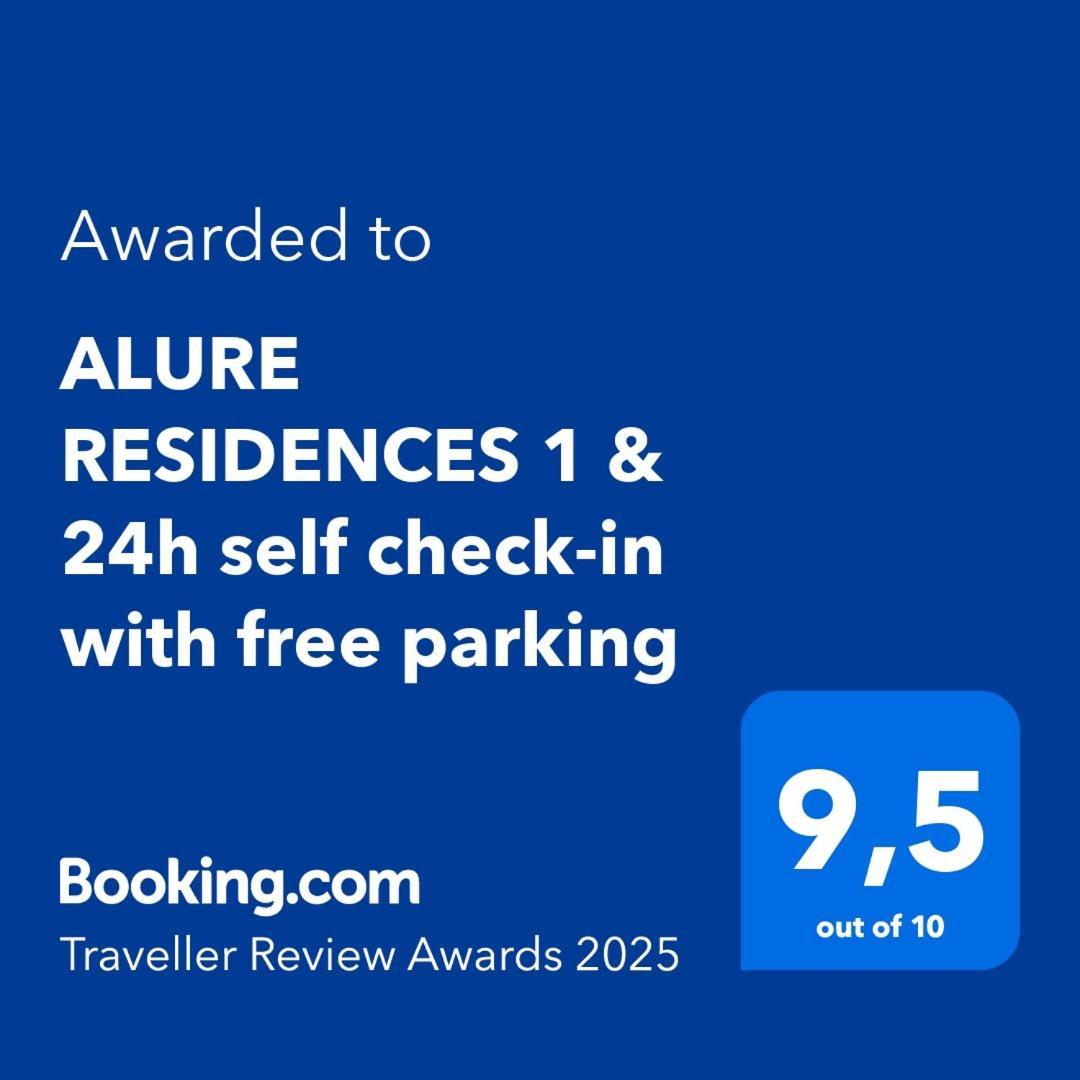 Alure Residences 1 & 24H Self Check-In, Free Parking In Front Of The Apartment Building, New Building, Terrace, Cafe With Breakfast In The Apartment Building, Next To The Aqua Park Банська Бистриця Екстер'єр фото